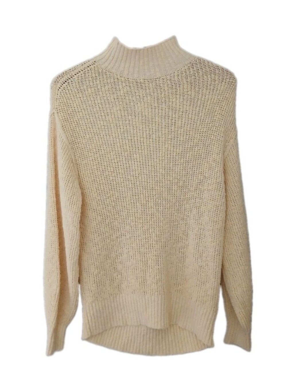 New Aerie Waffle Knit Mock Neck Sweater